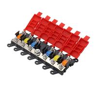 Porte-fusibles midi à 6 voies en laiton pour voiture, bus, bateau, camping-car, distributeur de courant, caravane, camping-car, boîte à fusibles Midi avec fusibles 30 A, 60 A, 100 A