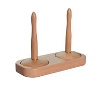 Porte-gallo pour travailler Crochet - Holder de fil en bois multifonctionnel | Accessoire pour les hobbies de tissage de chemises Laboratoire de maison d'artisanat | Pour tourner et créer