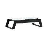 Porte-gamelles chien avec des bols en porcelaine Desco S LxWxH 40x19x10cm