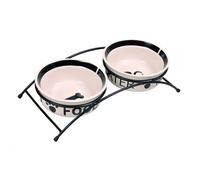Trixie Set Gamelle Céramique Eat on Feet pour Chiens 2 × 0,6 L 15 cm