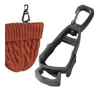 Porte-gants d'extérieur - Clip POM portable Structure de crochet polyvalente, forme qui maintient fermement les petits objets, conception légère adaptée au travail sur site et aux activités de plein