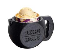 Porte-glace Kettlebell | Manche De Cuillère Réutilisable En Silicone Étanche 9x9 Cm | Support À Desserts, Tasse Congelée, Collation De Fête, Salle De Sport, Nouveauté | Cuisine Bureau Congélateur Fête
