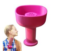 Porte-glaces - Attrape-gouttes de glaces, protection à double fente, base sans désordre avec poignée antidérapante, outil d'alimentation pour les maisons des tout-petits, fournitures de cuisine,