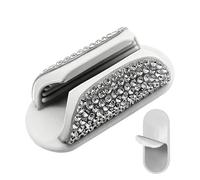 Porte-gloss à lèvres pour voiture - Fixation en silicone avec colle antidérapante et adhésive, support de rouge à lèvres de voiture droit, pour femme visière intérieure de voiture bureau