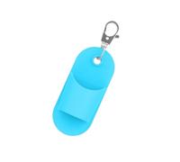 Porte-gloss à lèvres tendance en caoutchouc avec porte-clés pour retouches en chemin, solution de rangement de maquillage de voyage, bleu, Taille unique