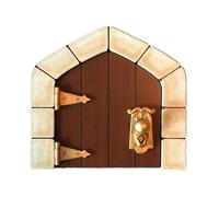 Porte GNOME Artisanale - Accès en Bois Miniature Arbre | Kit de décoration féerique, Maison d’Imaginaire pour extérieur, Sculpture Jardin pour, élément d’Histoire