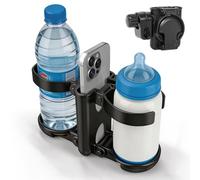 Porte-gobelet 3 en 1 - Accessoire de poussette - Porte-gobelet pliable avec support de téléphone portable - Porte-bouteille universel pour ABC Design Cybex, Bugaboo, vélo et fauteuil roulant