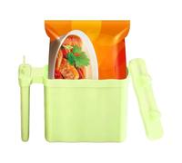 Porte-gobelet à nouilles, tasse sans lavage avec couvercle, motif oreilles de chat, bol de nouilles instantanées avec drainage, rangement des fourchettes et poignée, pour dortoir, maison, cuisine