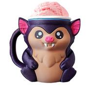 Porte-gobelet À Pinte De Crème Glacée, Manchon À Pinte En Forme De Chauve-souris Avec Poignée, Récipient À Dessert Imprimé En 3D Pour Le Stockage Au Congélateur, Table À La Maison, Fête D'Halloween, P