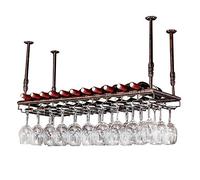 Porte-gobelet à suspendre à l'envers - Étagère pour verres à vin - Porte-verres à vin - Porte-verres à champagne - 120 x 35 cm