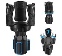 Porte-gobelet amélioré avec support et base réglables, porte-gobelet de voiture pour voiture avec coussinet en caoutchouc pour bouteille Yeti Hydro Flask Stanley de 283,5 à 1,8 l