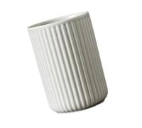 Porte-gobelet Arrondi en céramique pour Salle de, Light Grey | Pour le rangement des brosses à dents, comptoir d ' évier, rinçage, organisateur quotidien vitré