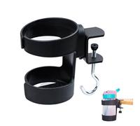 Porte Gobelet Boisson Bouteille, Porte-Bouteille De Bureau, Porte Gobelets Clip avec Crochet Ajustable, Support Tasse à Café Soucoupe Clip pour Tasses Bouteilles Gobelets BièRes pour La, 1 PièCe