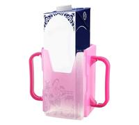Porte gobelet boîte Lait réglable - Support Carton jus PP 8x5 cm léger | Portable | Anti éclaboussures Voiture Maison | poignée Ergonomique Anti Fuite Sac Boisson Scolaire
