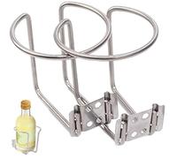 Porte-gobelet de Bateau 2 pièces Porte-gobelets de Ponton en Acier Inoxydable Support Mural 3, 15 Pouces avec extrémité Ouverte Support à vis Lisse pour Marine RV Maison
