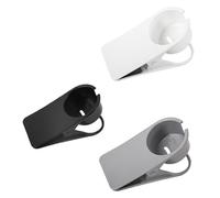 Porte-Gobelet De Boisson À Café 3 Paquets, Support De Tasse D'eau De Table, Étagère De Tasse Fixe De Bureau, Clip De Rangement De Bureau (Blanc, Noir, Gris)