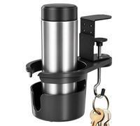 Porte-gobelet de bureau avec une pince Support de gobelet anti-déversement | Support à boisson de bureau Pour Mug Tasse À Café Bouteille D'Eau Gourde Et Gobelet Tum