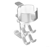 Porte-gobelet de bureau de jeu robuste d'une capacité de 9 kg (blanc) | Rotation à 360 degrés, crochet pour casque, s'adapte aux bureaux épais, pince antidérapante, utilisation au bureau de jeu