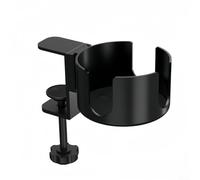 Porte-gobelet de bureau rotatif 360° en alliage d'aluminium, support tasse avec réglable pour table jusqu'à 6,3 cm,