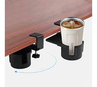 Porte-gobelet de Bureau Rotatif à 180 ° sous la Table, Support de Bouteille d'eau Anti-déversement, Rangement pour la Maison, Le Bureau et l'école
