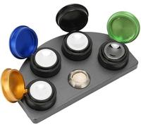 Porte-gobelet de graisse de montre 4 plaques pour réparation de montres - Portable, compact - Utilisation professionnelle - Lubrification précise - Quatre sections colorées