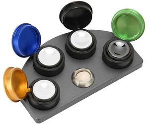 Porte-gobelet de graisse de montre 4 plaques pour réparation de montres - Portable, compact - Utilisation professionnelle - Lubrification précise - Quatre sections colorées