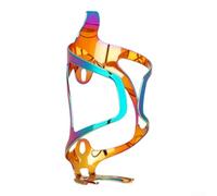 Porte-gobelet de vélo bicolore en aluminium résistant 14,5 cm (couleur | Précision sans couture, pas de bavures de soudure, structure robuste, s'adapte aux bouteilles standard de 700 ml