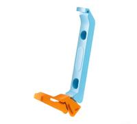 Porte-gobelet de vélo compatible avec les canettes de boisson en aluminium de 330 ml avec boucle d'absorption des chocs, léger et portable pour le cyclisme en plein air (orange et bleu)