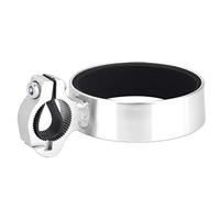 Porte-gobelet de vélo, Porte-Bouteille d'eau de vélo en Alliage d'aluminium, Cage de Tasse de thé, de café, légère, Installation Facile, diamètre 76 mm, Accessoire de Cyclisme, (Silver)
