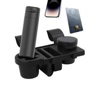 Porte-gobelet de voiture - Construction en matériau ABS, solution de stockage de voiture portable, conception peu encombrante, utilisation quotidienne polyvalente | Tasses bouteilles petits objets con