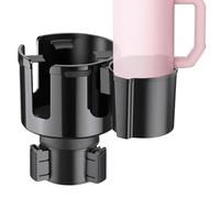 Porte-gobelet de voiture extensible | Porte-gobelet universel pour grille d'aération de voiture avec 2 paires de clips d'aération | Maintient en toute sécurité les tasses, bouteilles d'eau et tasses