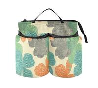 Porte-gobelet de voyage amélioré en forme de trèfle à quatre feuilles simple avec sangle et deux porte-gobelets pour voyageurs en avion