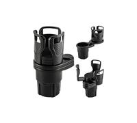 Porte-gobelet d'eau de Voiture Multifonctionnel avec Texture en Fiber de Carbone, Porte-gobelet de Boisson rétractable et Rotatif Universel