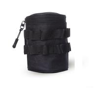 Porte-gobelet d'extérieur pour sac à dos | Pochette à boisson en tissu Oxford 600D avec ajustement sécurisé | Compatible avec les bouteilles d'eau, les canettes de bière | Noir/kaki (taille S, noir)