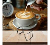 Porte-gobelet en fer noir pour filtre de brassage - Gain de place - Résistant à la rouille - Compatible avec les filtres en papier Kalita Chemex V60 Wave - 1 café (D)