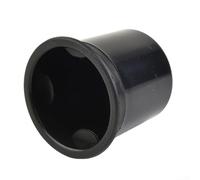 Porte-gobelet encastré en plastique pour voiture, bateau, camping-car, table marine - Rangement de canettes en ABS noir avec diamètre de 90 mm, taille du trou de 80 mm, s'adapte aux tasses jusqu'à 72