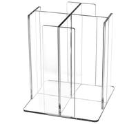 Porte-gobelet et couvercle avec compartiment pour un rangement efficace, support mural en acrylique pour café, bar à café, organisateur de station de café, organisateur de porte-gobelet de restaurant