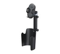 Porte-gobelet et support de téléphone multifonction pour voiture - Réglable | Construction ABS de 35 x 10 x 14 cm. Bras rétractable universel réglable à 360 degrés pour berlines, SUV et camions