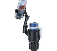Porte-gobelet extensible avec support de téléphone, support de gobelet réglable pour téléphone portable, support de voiture pour gobelet de 473,6 à 1,2 l - Accessoires de voiture Stanley