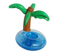 Porte-gobelet Flottant Cocotier PVC Coaster Piscine | Gobelet Gonflable pour Piscine et Plage, PVC Résistant aux Rayures, Facile à Gonfler et Transporter, Support Stable pour