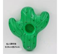 Porte-Gobelet Flottant En Forme De Fraise,Pour Piscine,Jouets Pour Bébé,Bateau À Boissons,Anneau En Diamant,Fruits Flamingo,Porte-Boisson Gonflable - Type 1pcs Cactus