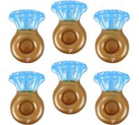 Porte Gobelet Gonflable, 6 Pièces Porte-Gobelet Flottant de Piscine Porte Boisson Piscine, pour Spa, Beach Party, Fête de Piscine Familiale (Losange)