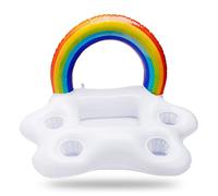 Porte Gobelet Gonflable Arc En Ciel, Seau De Fête Pour Piscine, Flotteur De Bière, Refroidisseur De Boisson, Plateau De Table, Bar, Anneau De Natation D'été De Plage