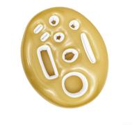 Porte-gobelet gonflable de piscine avec 9 compartiments, bac à glaçons flottant en PVC pour fêtes d'été, flotteur étanche pour piscine, plage et jardin, design jaune et blanc