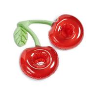 Porte-gobelet gonflable - Dessous de verre flottant en forme de cerise, station de boissons | Conception de fruits en PVC imperméable, accessoire de fête d'été pour la décoration du lac de la maison
