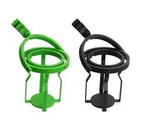 Porte-gobelet gyroscopique multifonctionnel avec poignée réglable pour voiture, vélo, poussette, design anti-déversement, noir ou vert