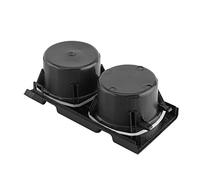 Porte gobelet Intérieur de Voiture, Console Centrale Avant Voiture et Kit Monnaie pour Accessoire E46 1998 2004 (Le Noir)