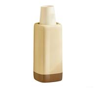 Porte-gobelet jetable en ABS résistant à la poussière et à l'eau pour montage mural ou comptoir dans différents paramètres (beige)