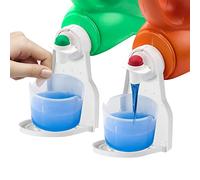 Porte-gobelet Lessive Liquide, 2 pcs Supports pour Détergent à Lessive Anti-éclaboussures, Support de Détergent à Lessive Pliable, Porte Gobelet à Detergent Distributeur Anti-goutte pour Liquide