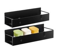 Porte-Gobelet Magnétique pour Réfrigérateur,Organisateur De Gobelets Magnétique Pour Le Réfrigérateur | 2 Pièces Étagère De Rangement Sans Perçage Pour Cuisine Maison Camping-Car Appartement
